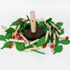 DIY Wooden 3D Puzzles Blocks Assembled Tree Model Jigsaw Puzzle Kids Montessori Games Educational Toys for Children Gift 2
