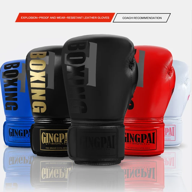 6-12oz Boxing gloves for adults children men Sanda professional women Muay Thai teenagers beginners boxing training equipment 3