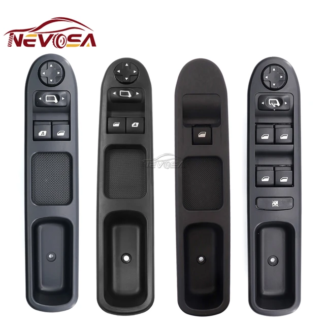 Electric Power Window Control Switch Glass Button For Peugeot 207