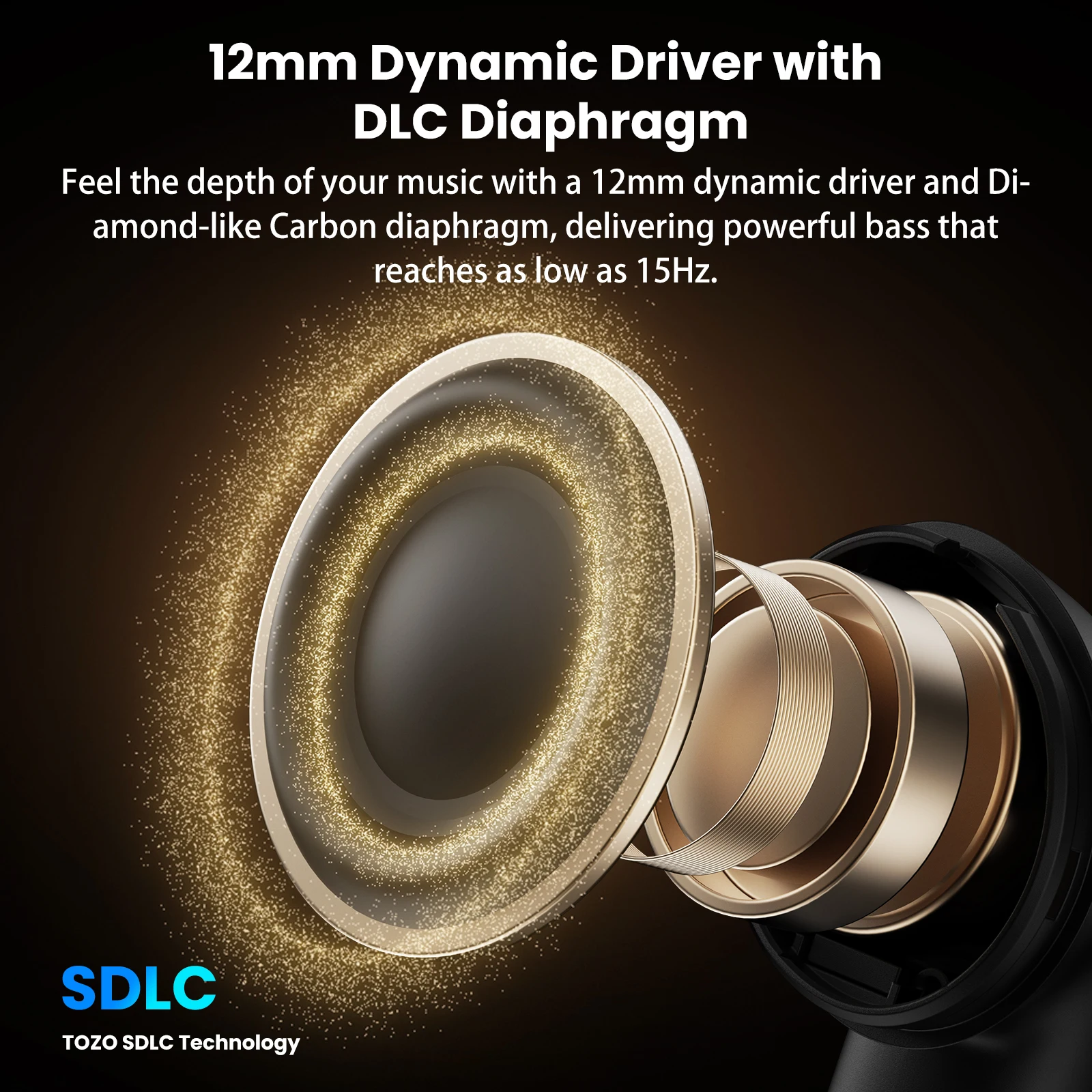 Aktif gürültü engelleme özelliğiyle sergilenen TOZO NC20 Pro kulaklıklar