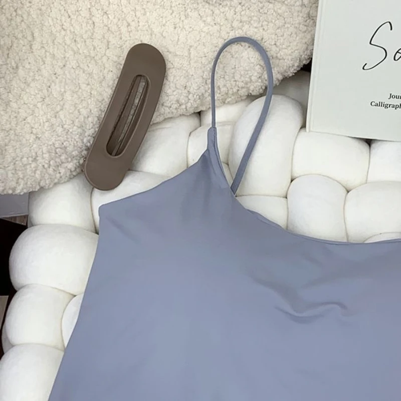 Women Summer Bra Top Ice Silk Crop Top Seamless Tube Tops Camisole Underwear Korean Fashion Solid Padded Bralette Vest
