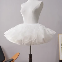 Jupon à Volants en Tulle pour Femme, 6 Couches, Jupe Bouffante à Bulles, Tutus Plissée sans Cerceau, Sous-Jupe Courte, Demi-Slip 3