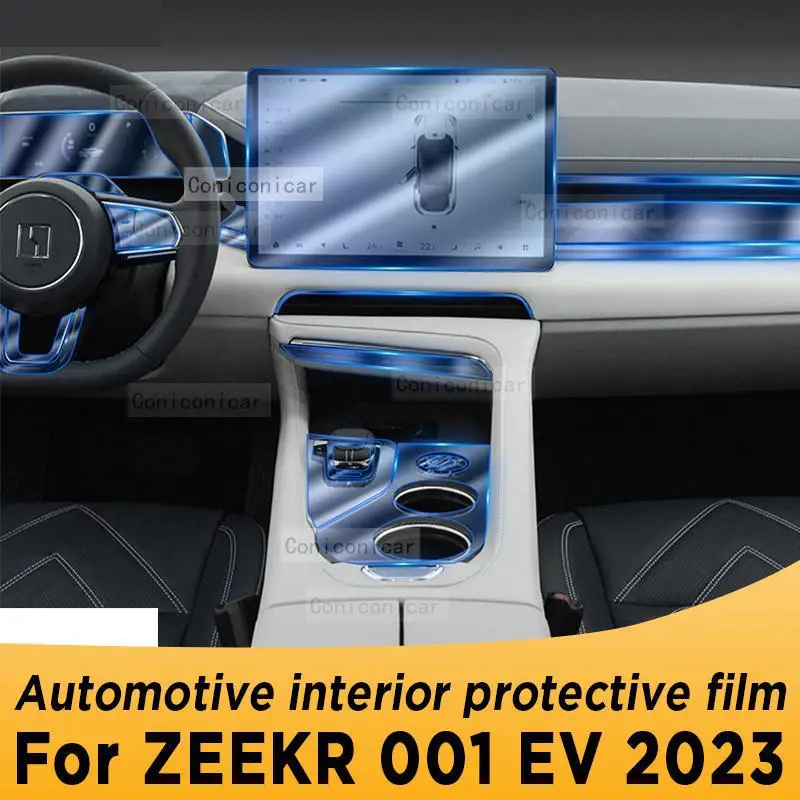 

For ZEEKR 001 EV 2023 Gearbox Panel Navigation Automotive Interior Screen TPU Protective Film Cover Anti-Scratch Sticker Protect