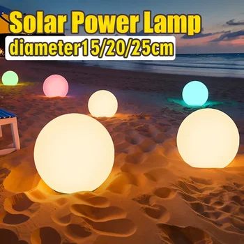 Outdoor Solar LED Remote Control Garden Ball Light Lamp 1