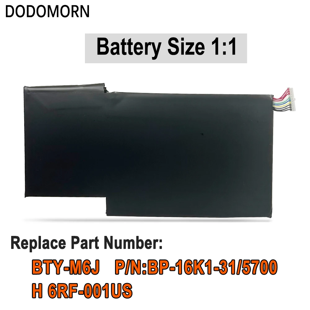 Swark Batteria di ricambio per laptop BTY-M6J BTY-U6J compatibile con MSI GS63 GS63VR GS73 GS73VR 6RF Stealth Pro 6RF-001US BP-16K1-31 serie Gaming Laptop