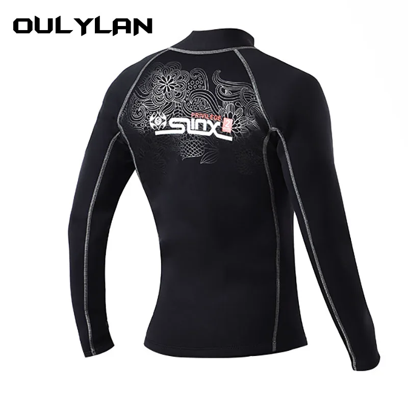 Oulylan2mmKeepWarmWetsuitTopsNeopreneWetsuitsJacketwithFront
