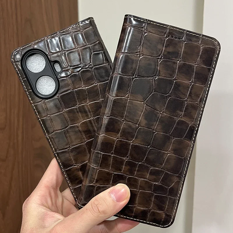 

Magnet Genuine Leather Skin Flip Wallet Book Phone Case Cover On For Realmi Realme 10 11 Pro Plus 4G 5G Realme10 ProPlus 128/256