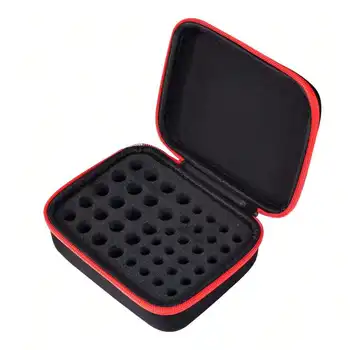 Organizzatore per Batterie in EVA Rigido, Custodia Portatile Antiurto e Impermeabile per 44 Batterie AA e AAA, per Casa, Viaggi ed Elettronica