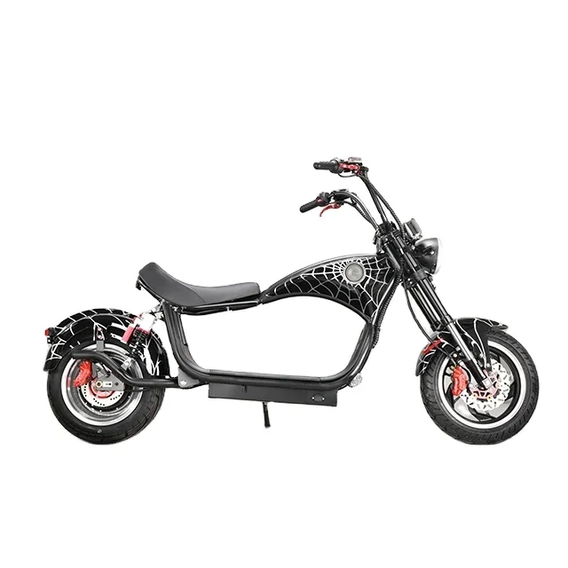 2000w 60v 20ah Fat Tire Chopper Style Electric Bike Scooter Citycoco M1