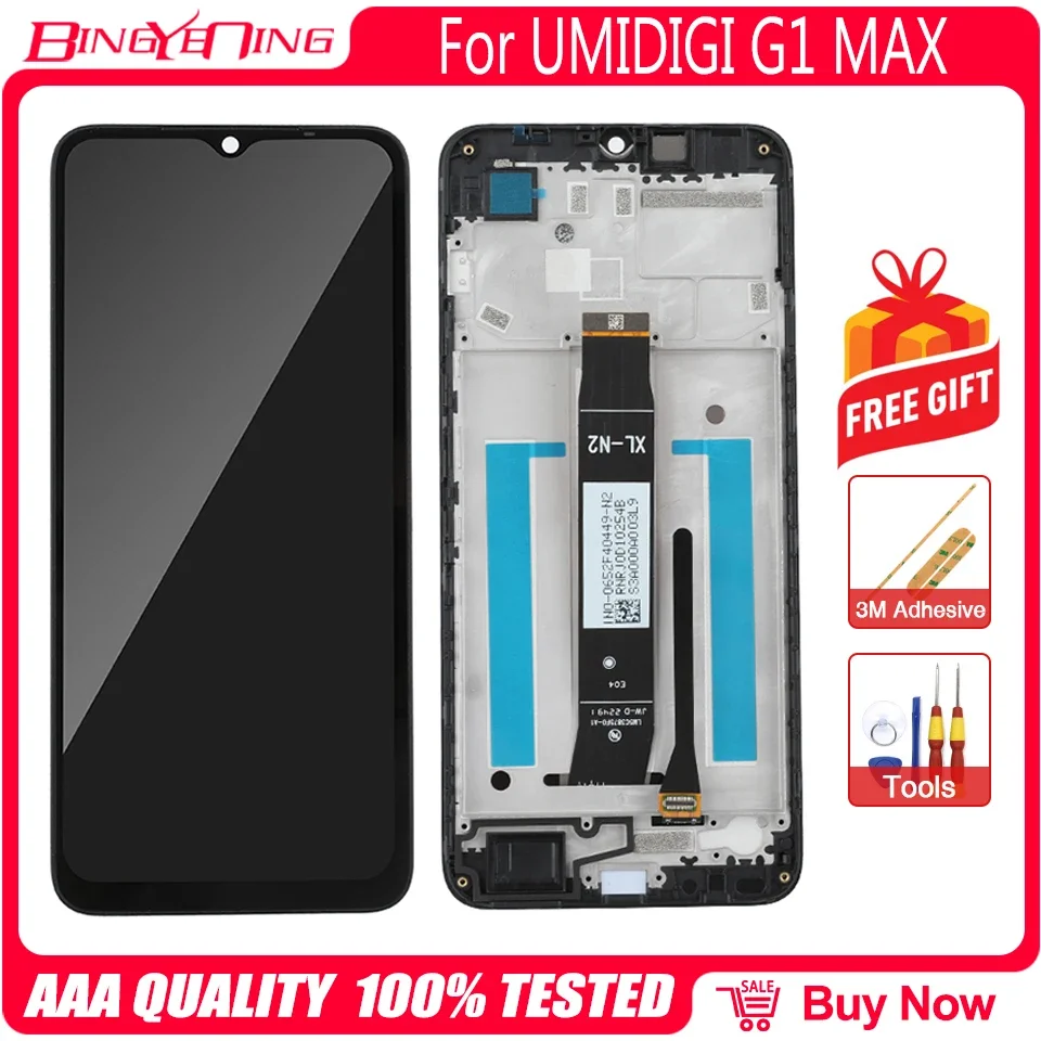 6.52-Inch LCD Display with Touch Screen Digitizer and Frame Assembly
