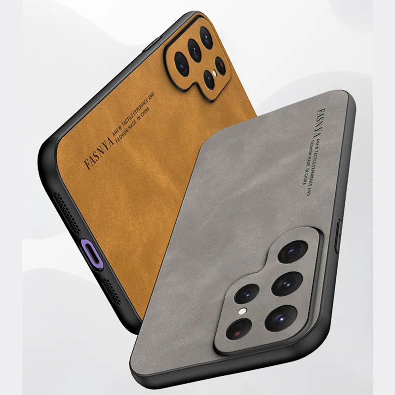 Luxury Sheepskin Texture Phone Case with Skin-Friendly Feel and Protective Cover