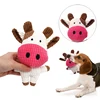 Plush Dog Toy for Small Medium Pets Funny Interactive Squeaky Toys Cow/Pig Shape Stuffed Dog Chew Toy Supplies 4