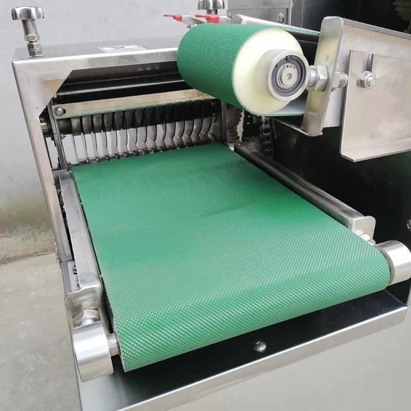 500-800KG/H Industrial Fresh Meat Chicken Cube Dicer Cutting Machine Beef Pork Cube Dicer Strip Cutter 4
