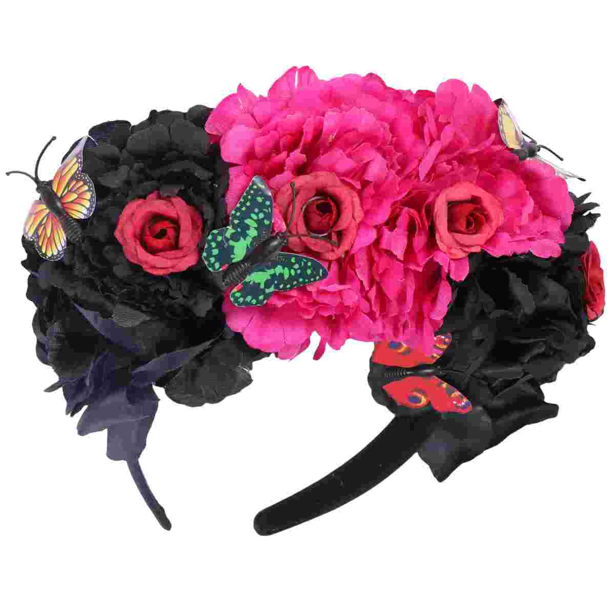 

Flower Headband Hair Accessories Headpiece Decoration Garland Wreath Festival Crown Headdress Halloween Floral