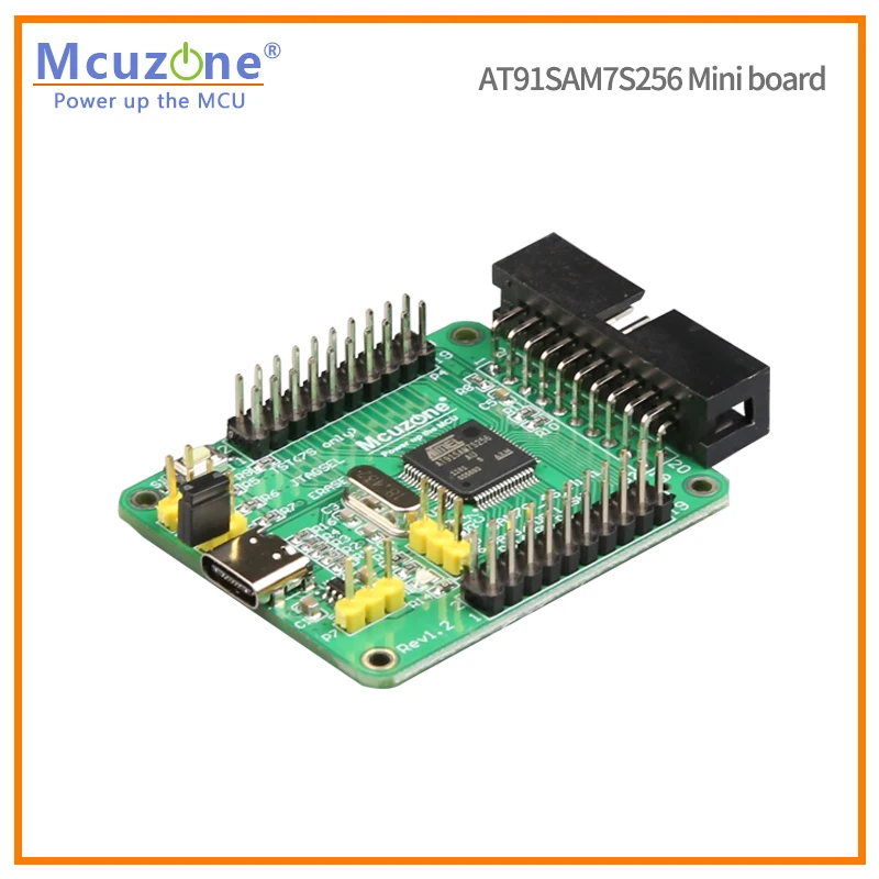 Mini Placa Kit de Desenvolvimento Arm7 7s256 Sam7s256 Usb para Baixo Jtag Microchip Atmel At91sam7s256 - Imagem 5