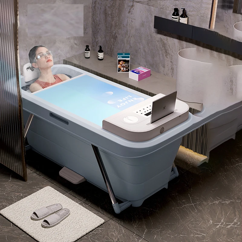 LargeAdultFoldablePortableBathtubShowerTubSimpleMobileLarge