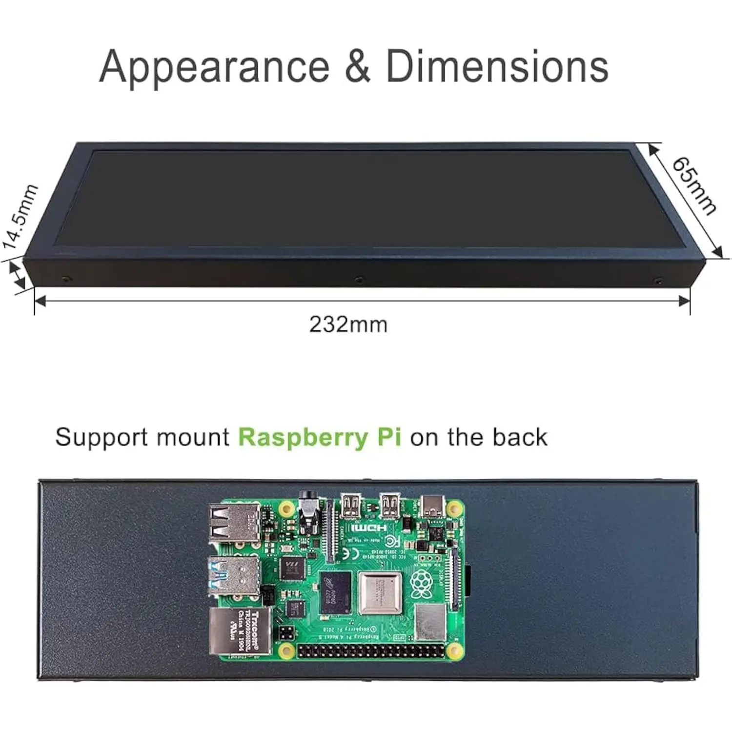 8.8 Inch PC Temperature Display PC Panel Display Computer IPS Mini Screen AIDA64 CPU RAM Temperature Computer Secondary Screen