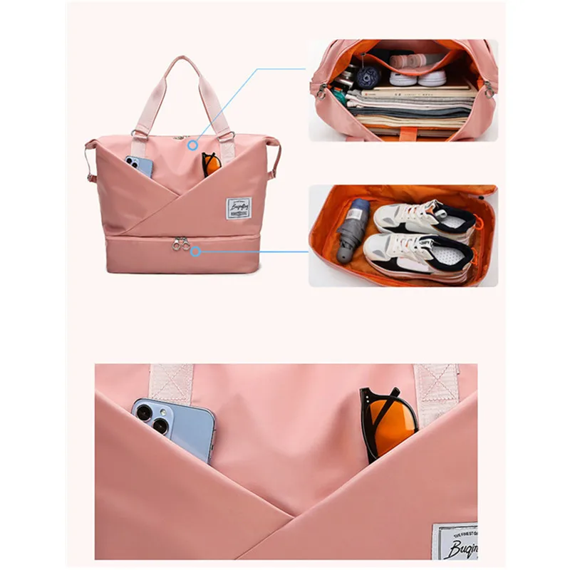 Waterproof Swimming Sport Bag Women Big Luggage Handbags For Yoga Training And Exercise Bolsas Fitness Suitcase Men's Gym Travel