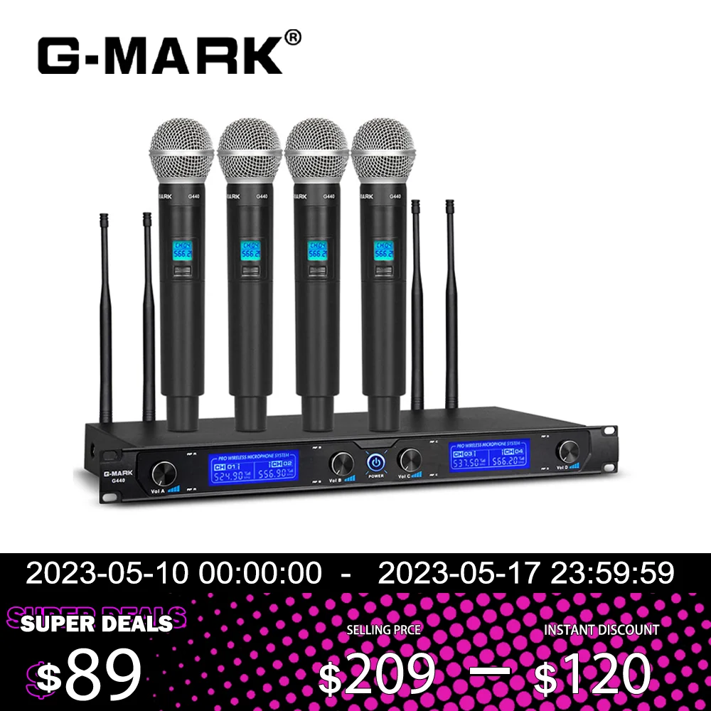 4 Professional Wireless Karaoke Microphone Wireless Microphone 4