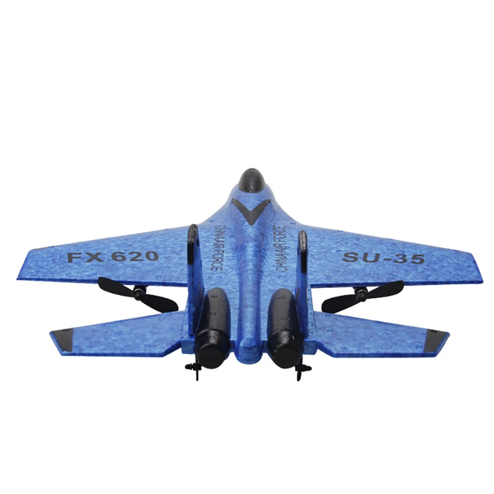 FX620 RC 비행기, SU35 2.4G, LED 조명 포함, 항공기 리모컨 비행 모델 글라이더 RTF