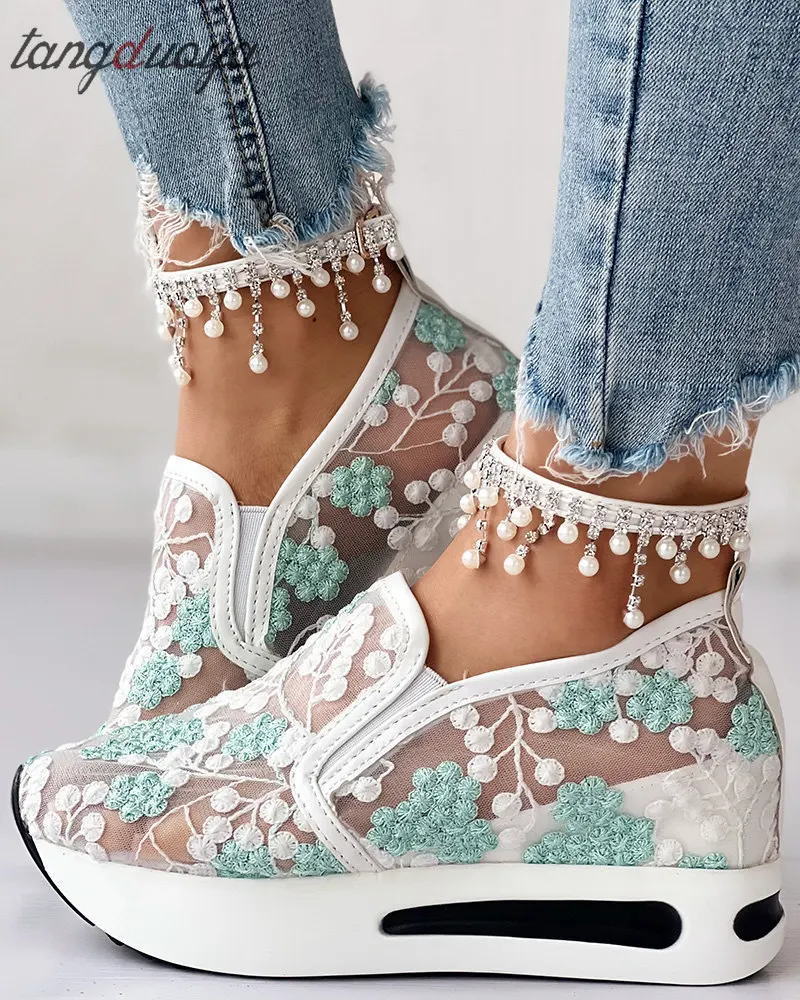 Mei MACLEOD High Heel Sneakers for Women Wedge Heel India | Ubuy