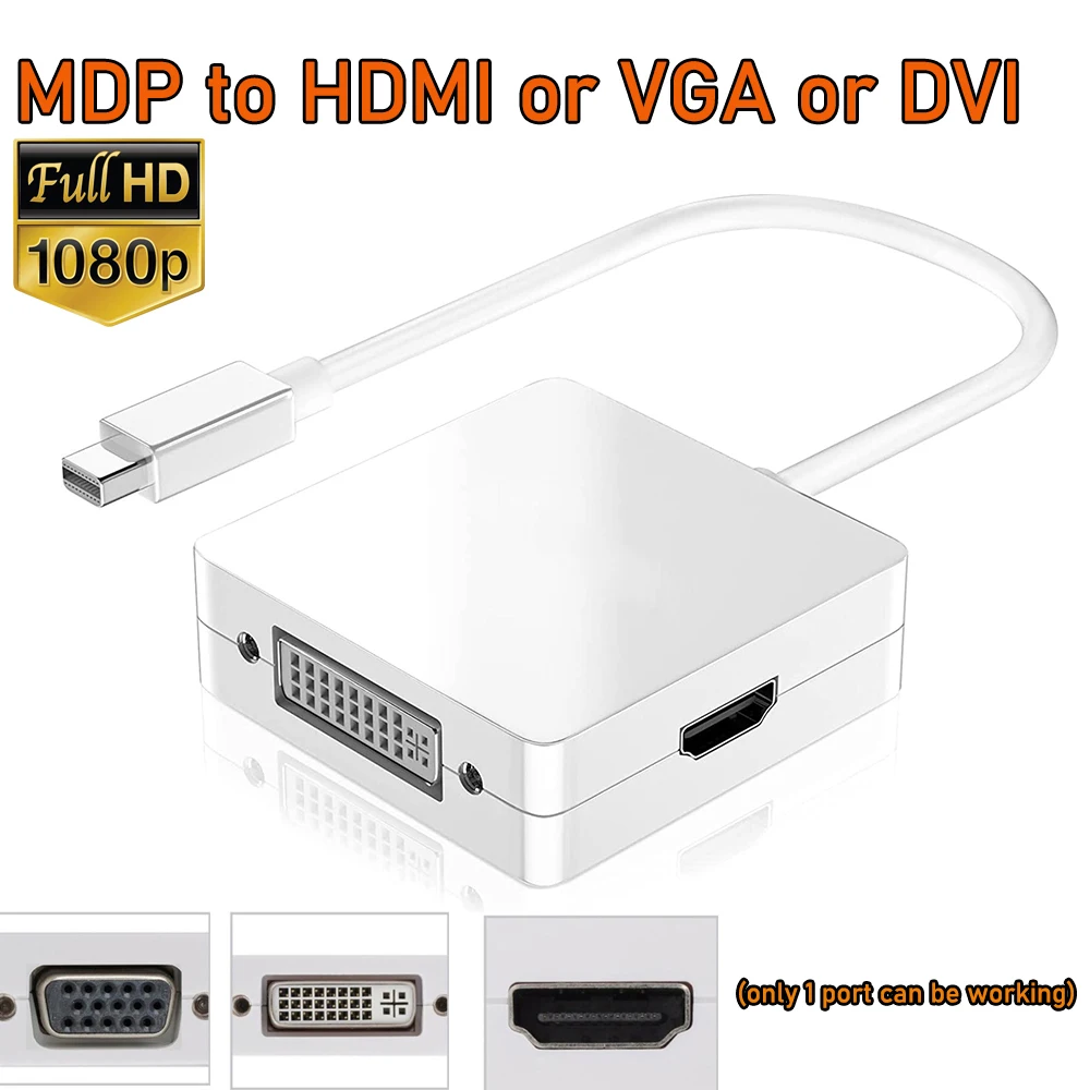 Mini DP to HDMI DVI VGA Cable mini displayport VGA HDMI for
