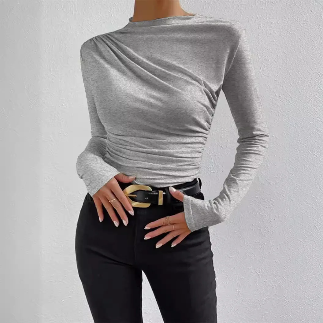 Women Casual Long Sleeve Basic Tops