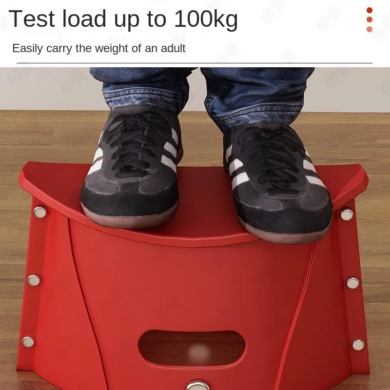 Plastic Folding Small Stool Portable Outdoor Household Children's Maza Adult Simple Fishing Chair Train Small Bench