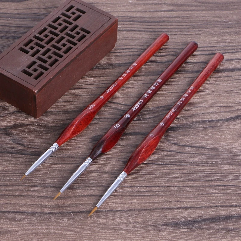 3Pcs 1Pc Miniature Paint Brushes For Painting Supplies