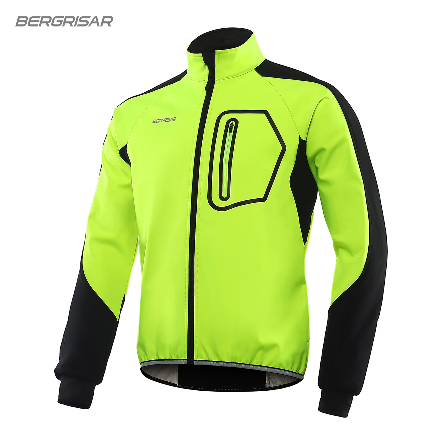 BERGRISARWinterMensCyclingJacketBicycleSoftshellFleeceThermal