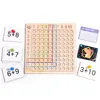 Montessori Multiplication Board Game Math Wooden Toys Kids Learning Educational Table With Flash Cards Counting Teaching Aids 3