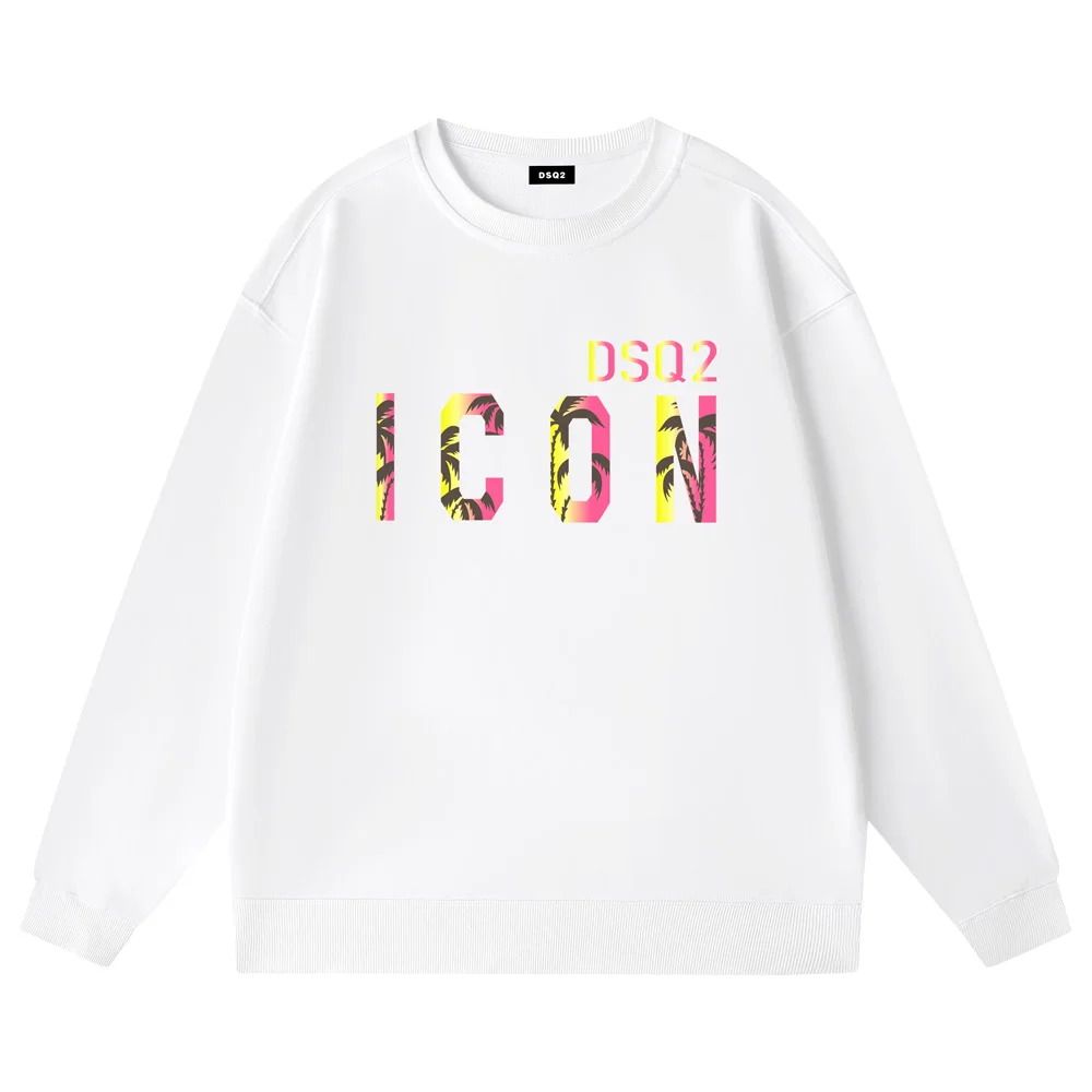 

DSQ2 ICON DSQICON2 D2 DSQ New Brand Casual Fashion Cotton Classic Letter Printing Couple Unisex Street Fashion Casual Boyfriend