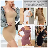 New Seamless Shapewear Slips Sleeveless Under Dress Women Smooth Dress Full Slips Body Shaper Tummy Control Slip Slimming Cami 5