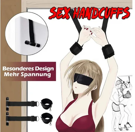 

Door Sex Toy Flirting Restraint Handcuff Adult Slave Erotic BDSM Bondage Gear Hanging Door Cuffs for Women Couples Chastity Lock