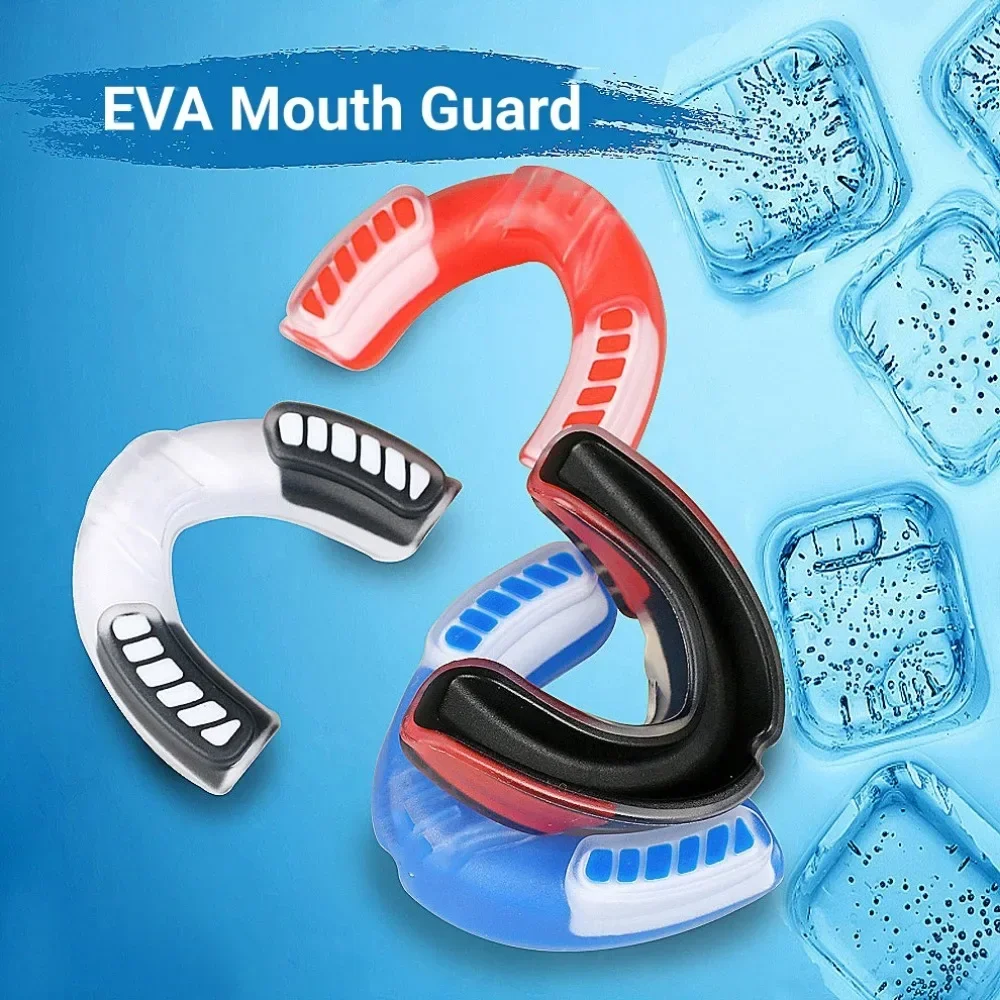 Sports Mouth Guard Mouth Guard Mouth Guard Anti-molar Braces Sports Boxing Basketball Rugby Karate EVA Teeth Protector Adult Children Mouthguard Tooth Brace
