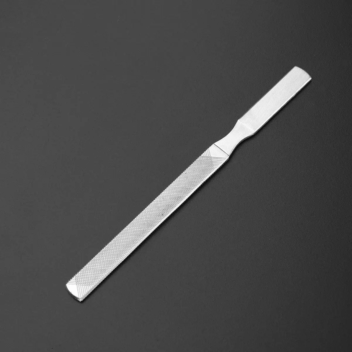 1세트 스테인레스 스틸 네일 파일 매니큐어 페디큐어 도구 13cm 5.1인치 18cm 7.1인치 4면 양면 네일 폴리쉬 제거 도구
