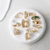 Mini Ring Holder Tray Multi Slots Decor Rings Display Stand Bedroom Living Room Jewelry Storage Tray Girls Birthday Gift 3