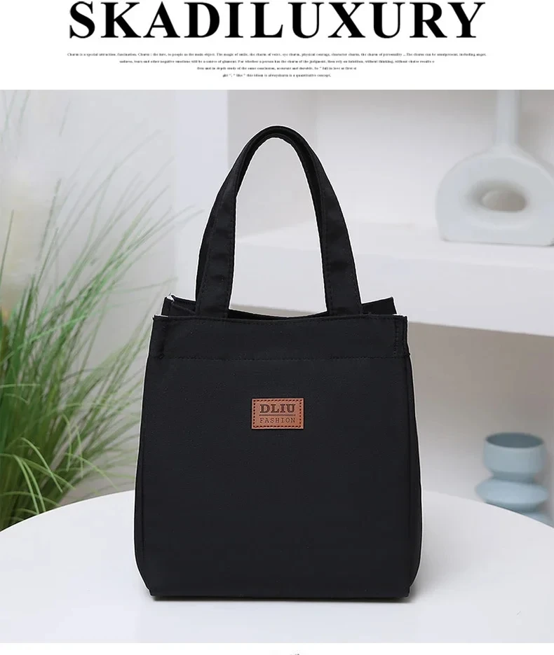 Lunchtasche mit hoher Kapazität und isolierter Thermo-Kühlbox aus Aluminiumfolie, Lunchbox, Tragetasche, Picknick-Reisetasche, Handtaschen aus Oxford-Stoff – Detail 8