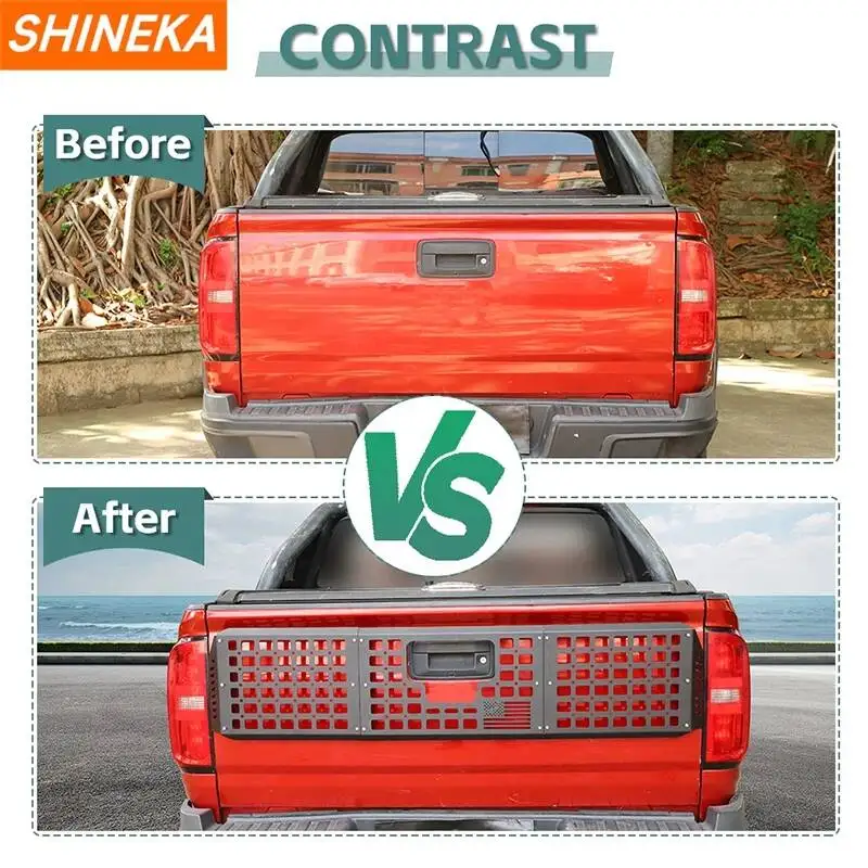 SHINEKA 뒷문 보관함 브래킷 정리함 액세서리 Chevrolet Colorado/GMC Canyon 2014-2022 자동차 액세서리