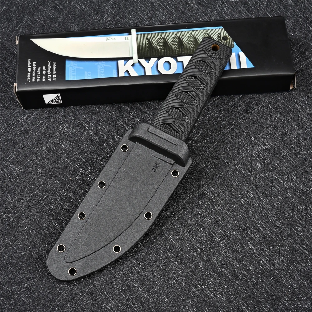 EDC Mini Samurai Combat Knife Outdoor Tactical Military Fixed Blade Self Defense Knives Hunting Multitool Survival Gear Tools 4