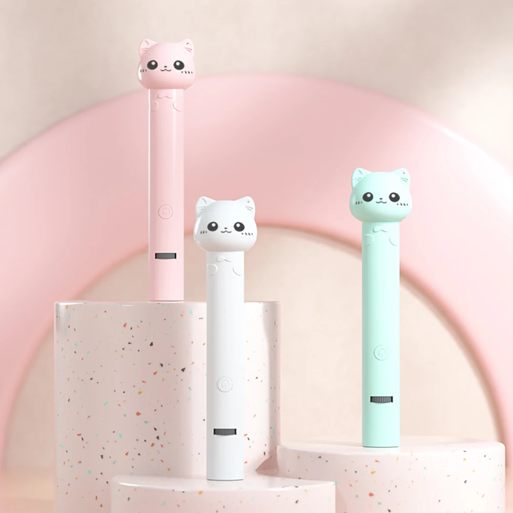 Interactive Cat Toys Adjustable Patterns Training Chaser Interactive Toy Cat Laser Toy with Feather Bell Stick for Indoor Cats