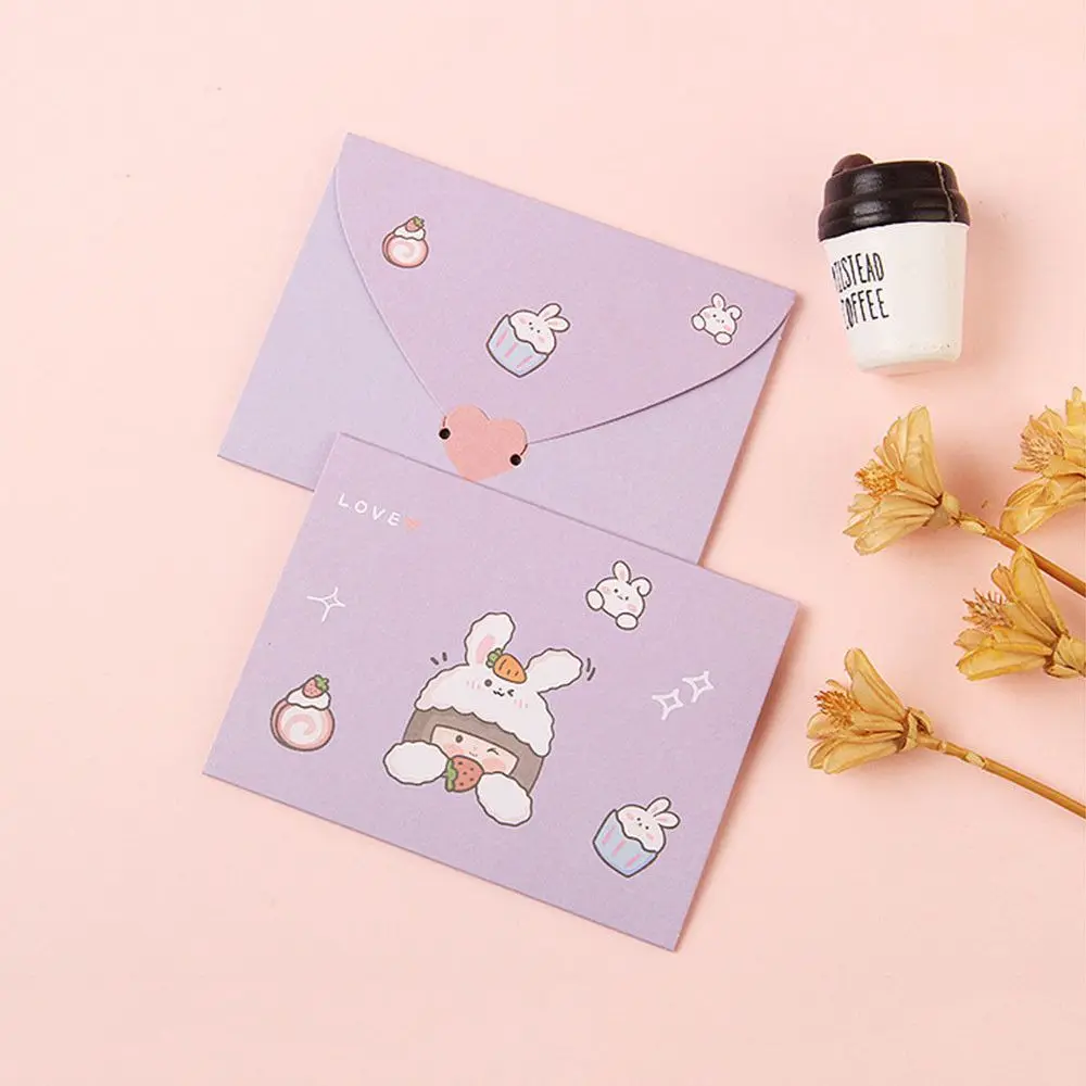 Bär Kaninchen Postkarte Neujahr Segen danke Umschlag Geburtstags karte Brief Papier Gruß karte – Detail 9