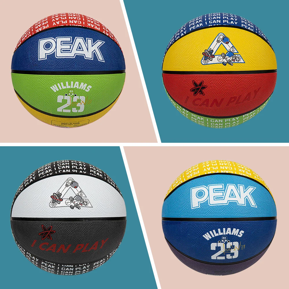 PEAK Rubber Basketball Official Regulation Size 7 Training Basketball for Men and Women Indoor Outdoor Games basketball balls