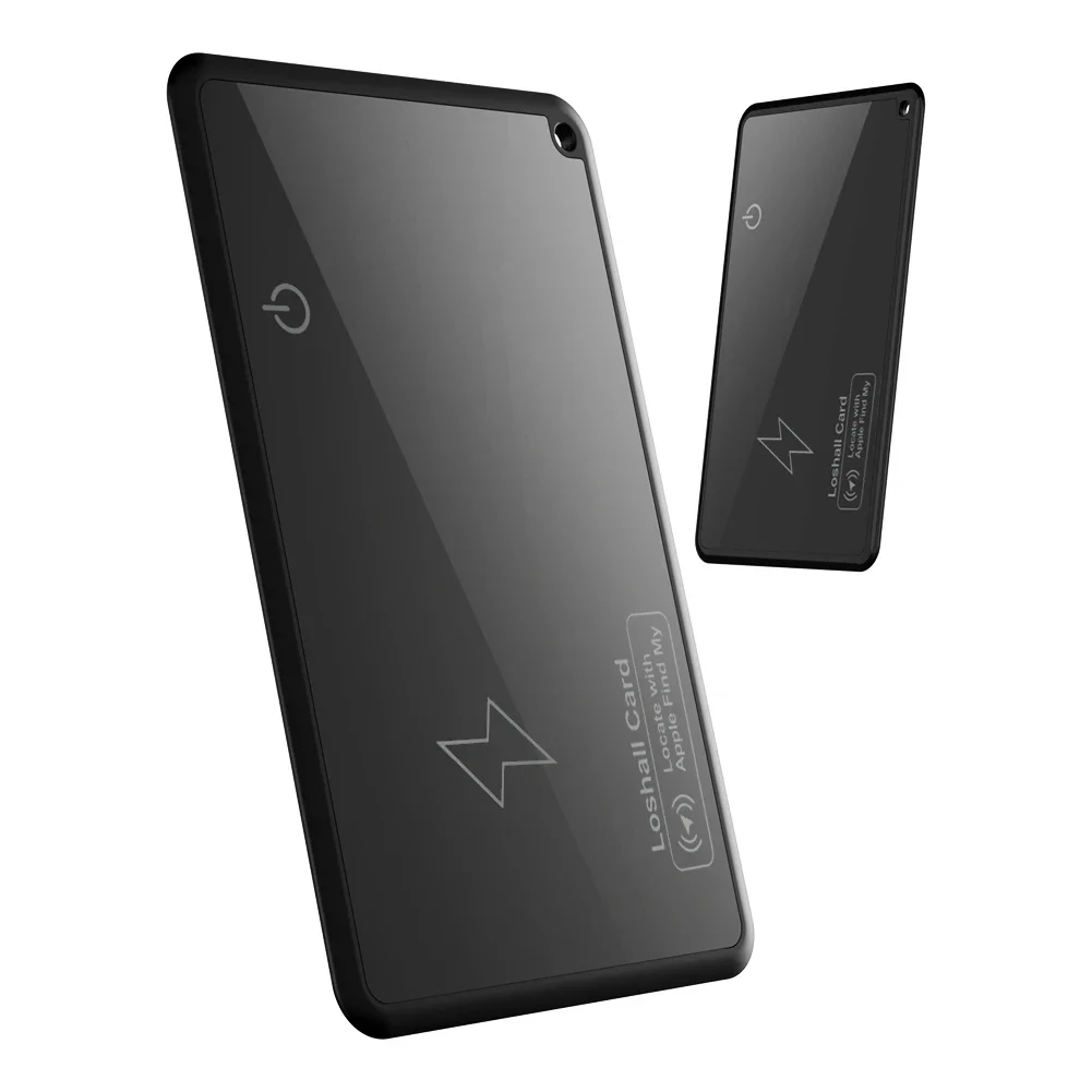 Wireless Charging Wallet Tracker Card Work with Apple Find My App Thin GPS Item Finder Bluetooth GPS Locator Smart Card Tracker