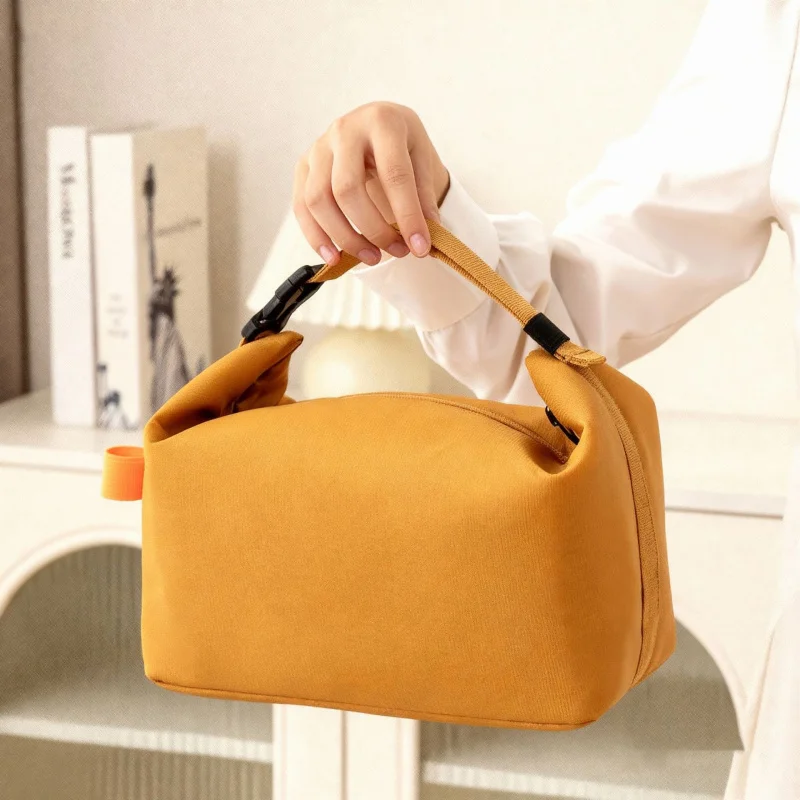 Winter Thermal Big Capacity Handbag for Lunch Box Office Staff Portable Meal Bag for Work Picnic Outing