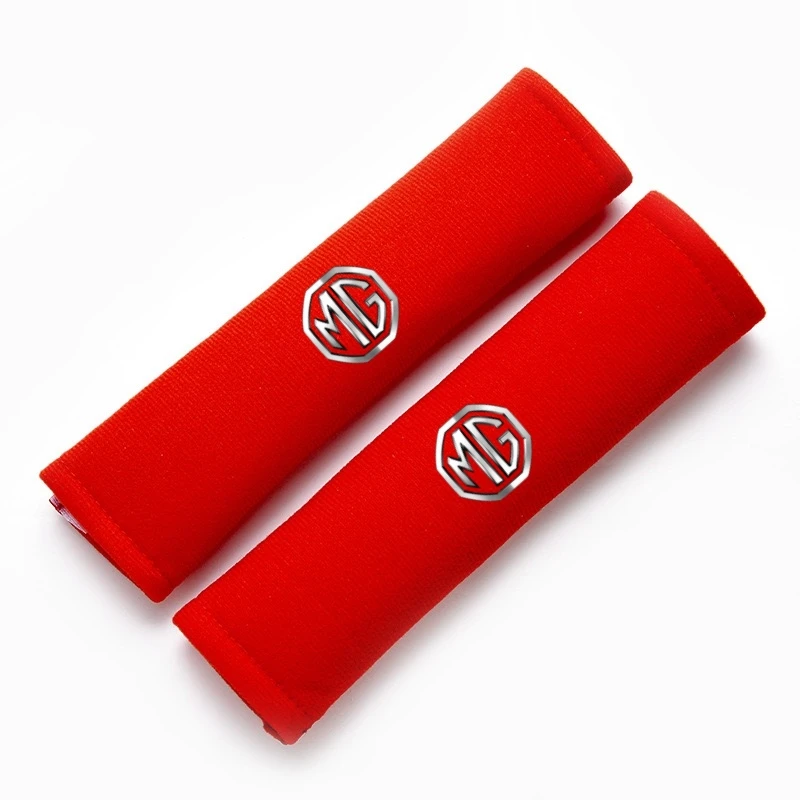 2개입 자동차 안전벨트 패드 시트 어깨 스트랩 패드 쿠션 커버 MG ZS MG5 GS HS GT ZST MG3 MG6 MG7 헥터 EZS EHS 에너지 MG6-N용