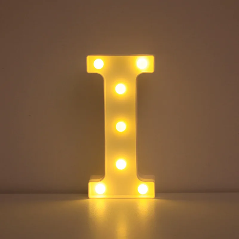 Illuminated LED Alphabet Letter & Number Lamp - Festive Night Light