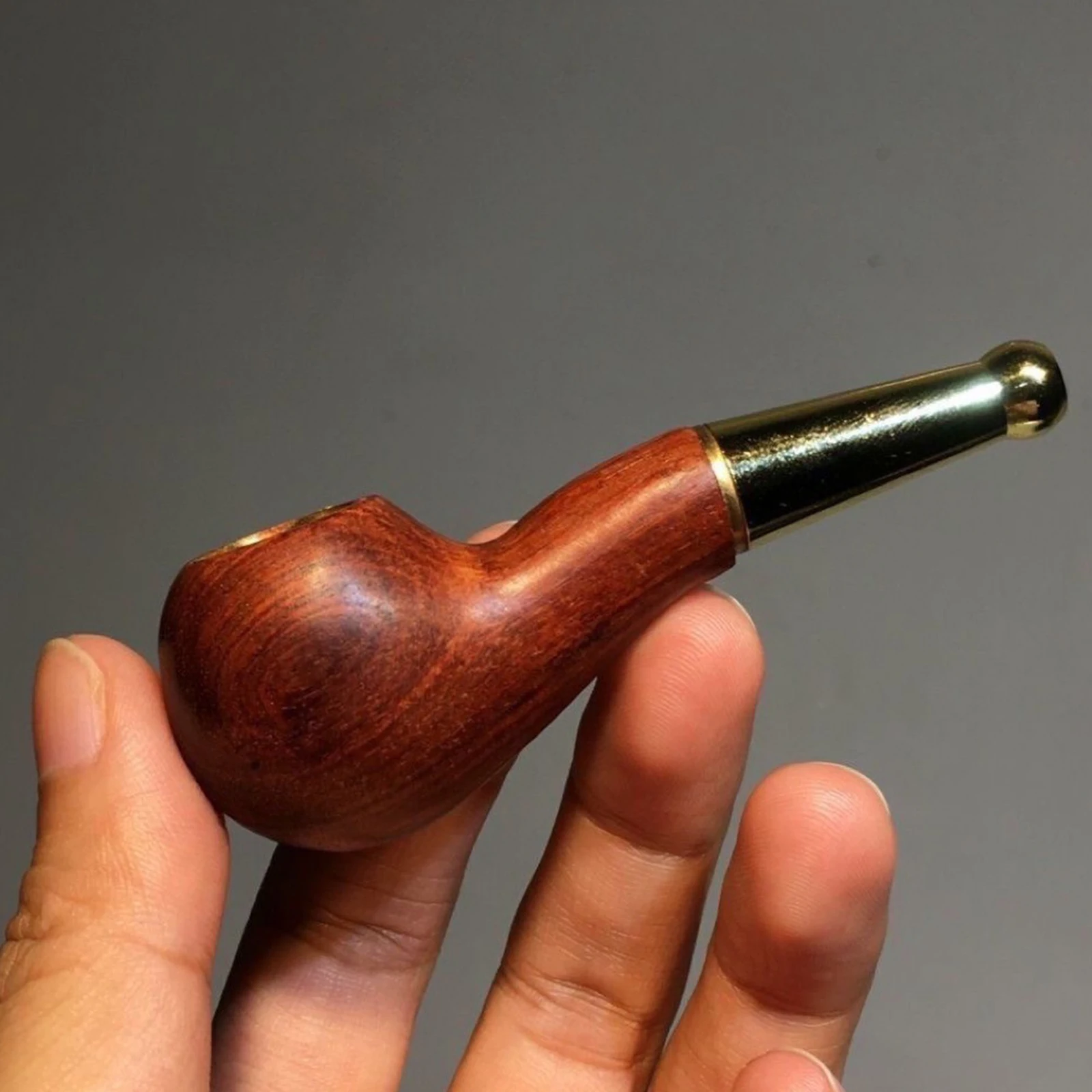 1pc High-End Solid Wood Handmade Old-fashioned Dry Tobacco Pipe for smoking accessories tobacco pipe tobacco smoking accessories smoking pipe handicraft pipe