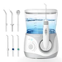 Home Water Flosser, 600 ml Large Capacity,10 Adjustable Pressures,6 Home Nozzles Professional Oral Irrigator for Teeth Clean 1