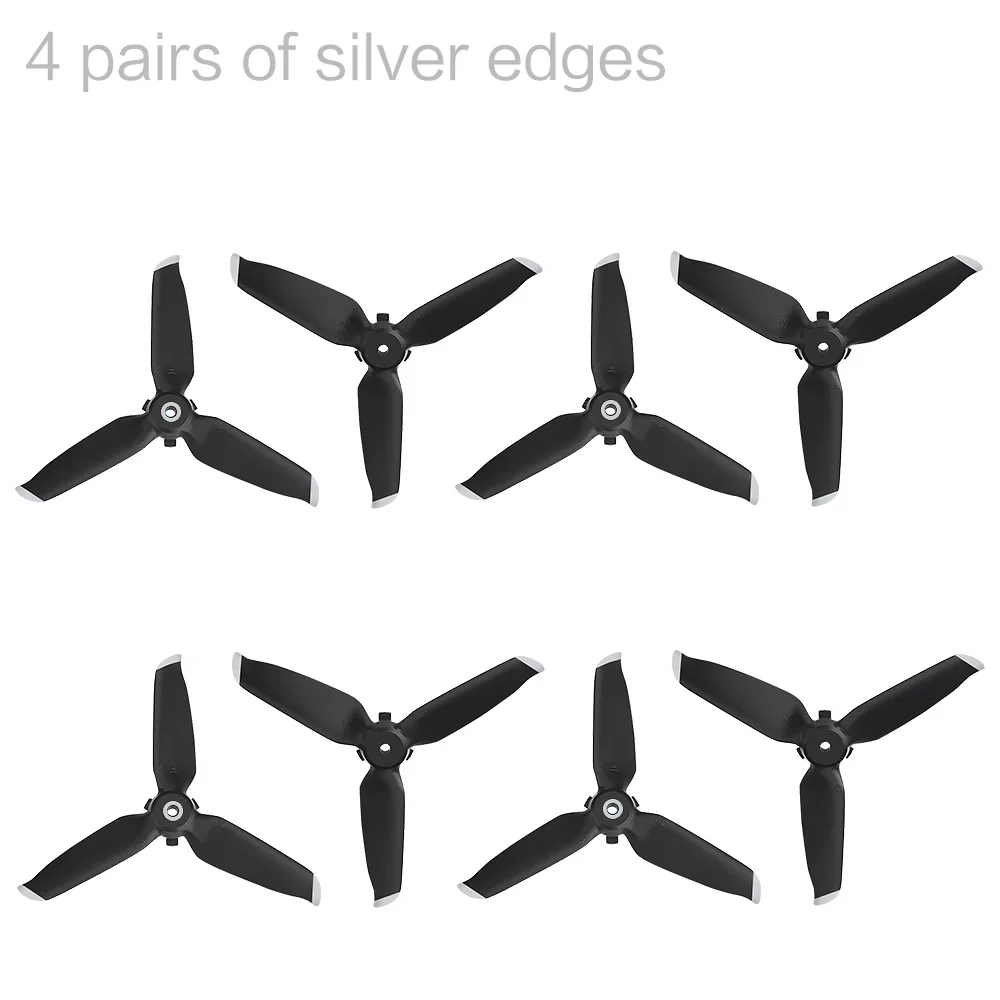 Drone Propeller Drone Propellers Drone Propeller Blades Propeller Replacement Parts 4pcs FPV Combo Drone Three Leaves Propellers for DJI FPV Propeller Quick Release Blade Props Noise Reduction accessoires